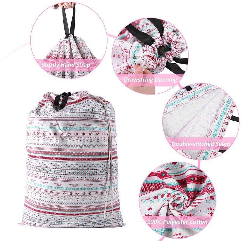 SWISSELITE Laundry Bag with Handle and Drawstring, Large Heavy Duty Laundry Bag, 28 x 40 Inches Travel Dirty Clothes Bag for Laundromat and Household - Image 4